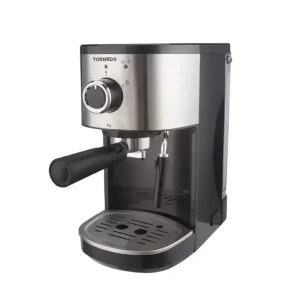 تورنيدو محضرة قهوة اسبريسو يدوية كبسولات بودرة 1.2 لتر أسود × استانلس TCM-14512ES