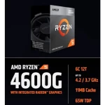 AMD Ryzen 5 4600G Box 6 Core 12 Thread Unlocked Desktop Processor