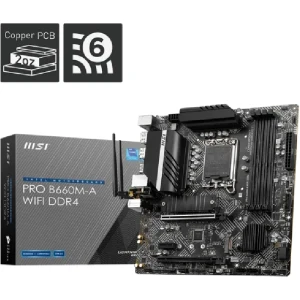 اللوحة الأم من ام اس اي  PRO B660M-A WIFI DDR4, LGA 1700 ATX Intel
