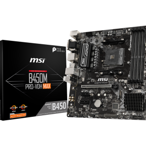 MSI PRO B450M PRO-VDH MAX AM4 AMD B450 SATA 6Gbs Micro ATX Motherboard