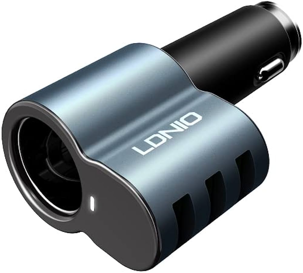 LDNIO CM21 Mono Bluetooth Headset with 3 USB Car Charger