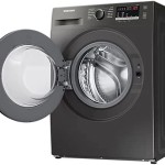 Samsung Washing Machine 8 Kg Digital Front Loading Full Automatic Grey  WW80T4040CX1AS