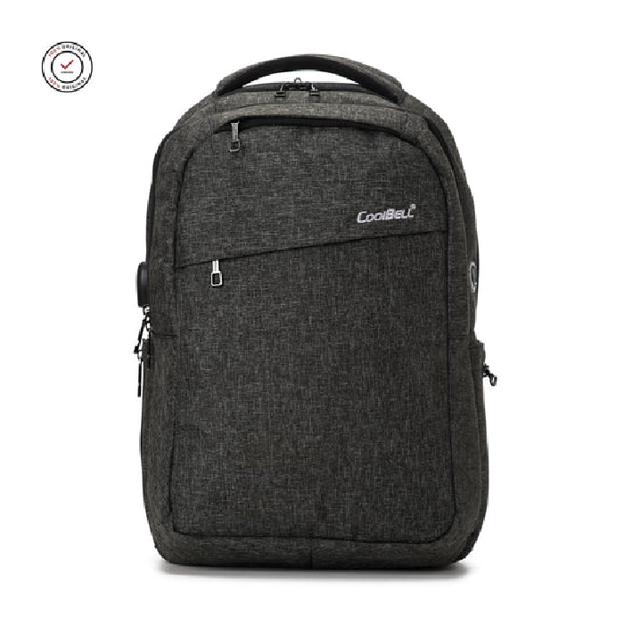 COOLBELL Water Resistant Laptop Backpack 15.6-Inch CB-7010 Black