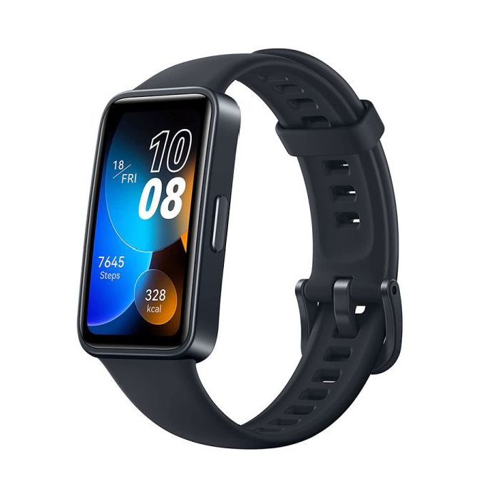 HUAWEI Band 8 Smartwatch Fitness Tracker Slim Screen Heart Rate Monitor Midnight Black - بضمان الوكيل