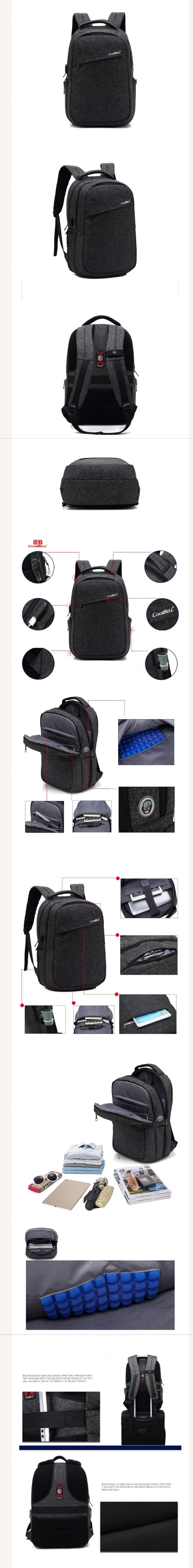 coolbell-7010-black-laptop backpacks