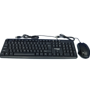 Forev FV-F60 Keyboard And optical Mouse Wired Set Black