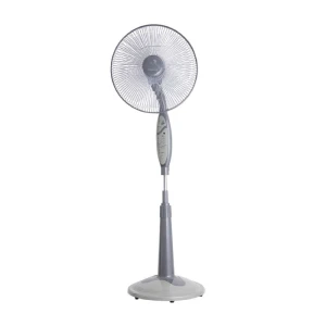 Tornado Stand Fan 16 Inch 4 Plastic Blades and Remote Control Gray or Maroon EFS-65