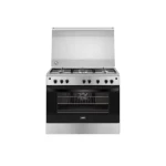 ZANUSSI Freestanding Cooker SteelPlus 5 Gas Burners Full Safety Stainless X Black ZCG922A6XA