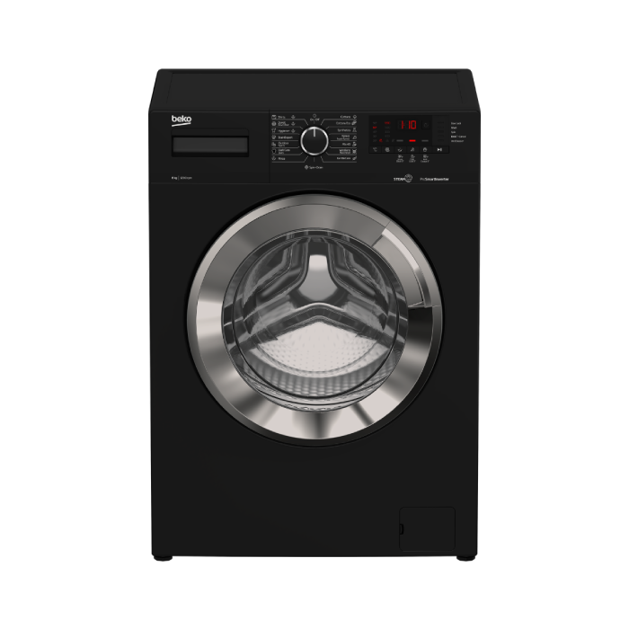 BEKO Washing machine 8 KG Front Loading Digital Black WTV 8612 XBCI