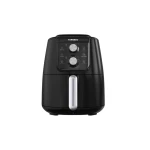 TORNADO Air Fryer 1550 Watt 4 Liter Manual Control Black x Silver THF-1554M-XL-BS