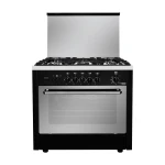 Fresh Gas Cooker Professional with Fan 5 Burners 90 cm Black 500000087