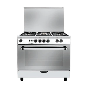 Fresh Jumbo Gas Cooker with Fan 5 Burners 90 cm Stainless 500008467