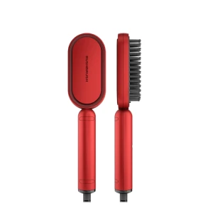 RushBrush Hair Straightener Brush S3 Lite Red