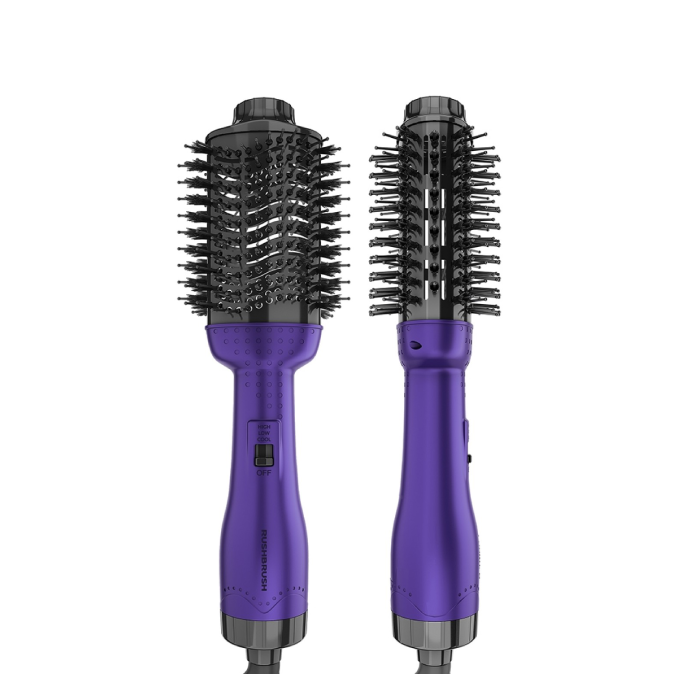 RushBrush Hair Straightener Brush V2 PRO Purple