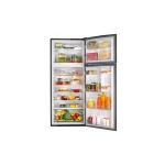 ZANUSSI Refrigerator 370 Liter No Frost Top Freezer Black ZRT37204BA