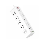 LDNIO SC10610 Power Strip With 10 Sockets &amp; 6 USB Ports - White 14 Day Warranty