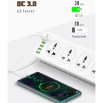 LDNIO SC10610 Power Strip With 10 Sockets &amp; 6 USB Ports - White 14 Day Warranty