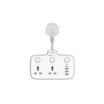 LDNIO SC2413 Wall Power Strip With 2 Sockets &amp; 4 USB Ports - White 14 Day Warranty