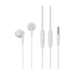 Celebrat G34 Earphone With Microphone HiFi Stereo Sound 120 Cm Length White - 14 Days warranty