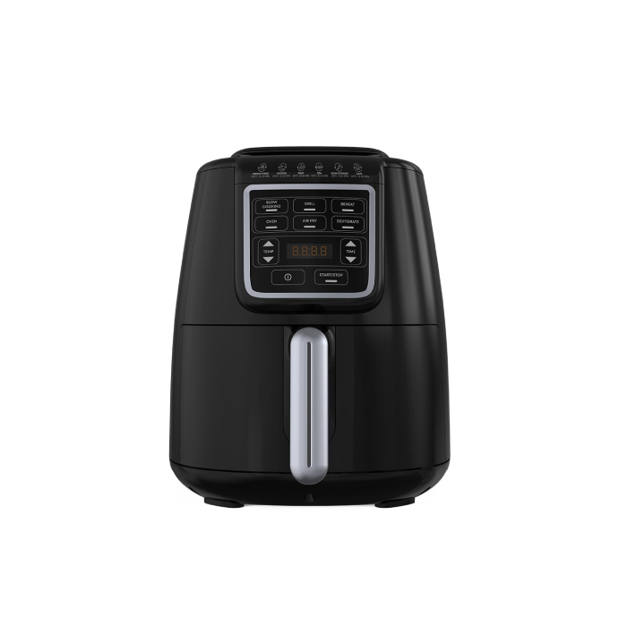 TORNADO Air Fryer 1550 Watt 4 Liter With LED Display Black x Silver THF-1554D-XL-BS
