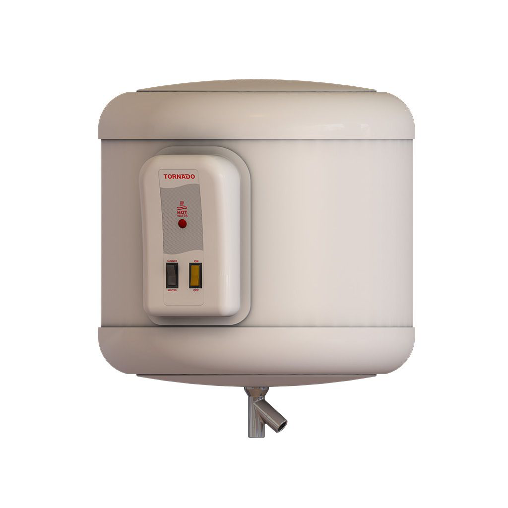 TORNADO 35 Liter Electric Water Heater With LED Lamp Indicator Off White EHA-35TSM-F