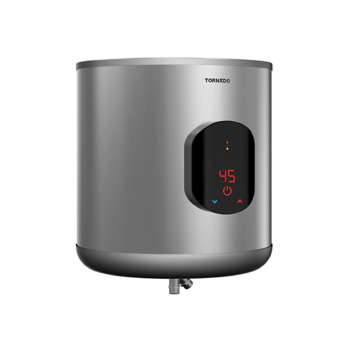 TORNADO 35 Liter Electric Water Heater Digital Silver EWH-S35CSE-S