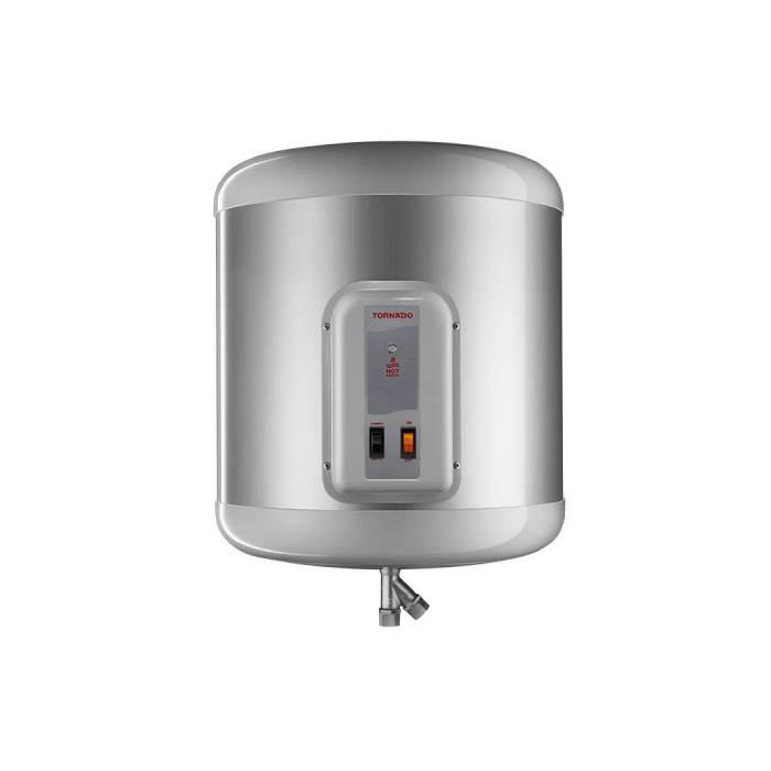TORNADO 45 Liter Electric Water Heater With LED Lamp Indicator Silver EHA-45TSM-S