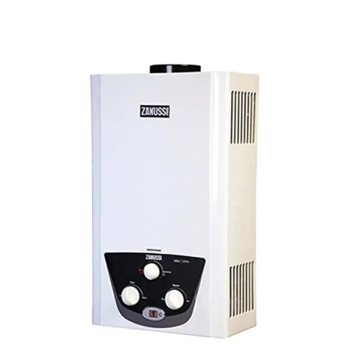 Zanussi Delta Digital 10 Liter Gas Water Heater with Adapter