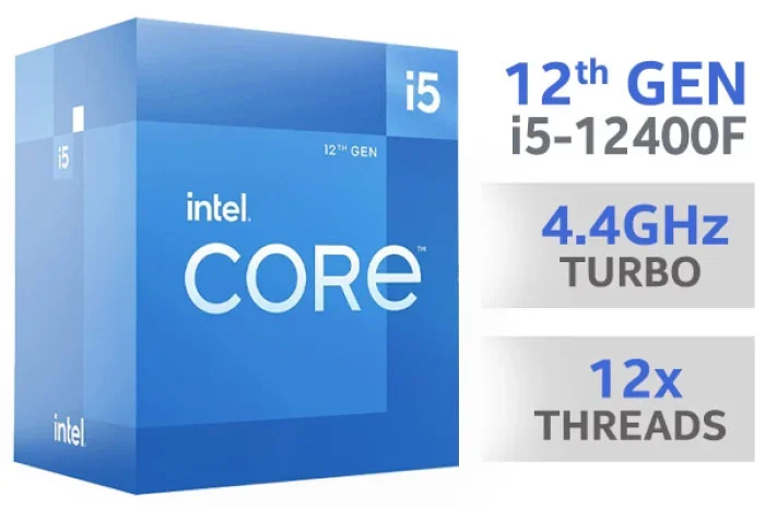 Intel Core i5 12400F Alder Lake 6 Core 12 Thread Up To 4.4GHz LGA1700 Box Desktop Processor