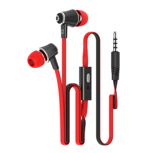 LANGSDOM LDNIO JM21 Earbuds Super Bass 3.5mm Stereo Earphones with Built In Microphone - Red