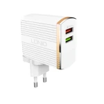 LDNIO A2502Q Quick Wall USB Charger With Micro Cable