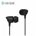 Celebrat G7 Wired wearing sports earphones comfortable With Microphone Black ضمان شهر