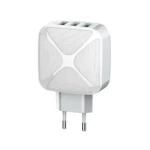 LDNIO A3310Q 3 USB Ports Fast Charger MICRO Silver