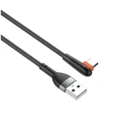 LDNIO 2.4A Fast Charging L Shape Type-C 1 Meter Cable Black - LS561