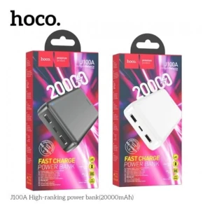 Hoco J100A Power Bank Fast Charger 20000mAh Black &amp; White