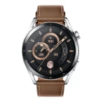 HUAWEI Watch GT3 Classic 46MM Stainless Steel Case Brown Strap Jupiter-B19