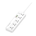 LDNIO SC5415 Power Strip And Ultra-Fast Charger 5 Ac Outlets &amp; 4 USB Ports 2m - White 14 Day Warranty