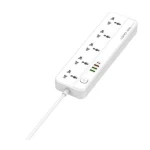 LDNIO SC5415 Power Strip And Ultra-Fast Charger 5 Ac Outlets &amp; 4 USB Ports 2m - White 14 Day Warranty