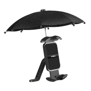 موكسوم MX-VS99 حامل هاتف للدراجات النارية مع مظلة صغيرة للمطر دوران 360 درجة - ضمان لمدة 14 يومًا