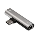 Adapter USB Type C and Jack 3.5mm Gray