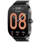 ساعة ذكية امازفيت Amazfit Pop 3S مقاومة للماء شاشة اموليد 1.96 بوصة - أسود