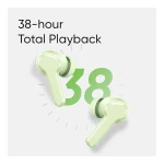 REALME Buds T110 TWS Earbuds with AI Noise Cancellation IPX5 Water Resistant, 38 Hours Playback - Country Green