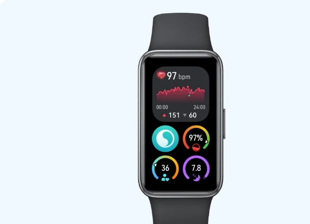fitness and health on Huawei band
