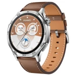 Huawei Smart Watch GT 5 Waterproof 46 mm 1.43" AMOLED With Leather Strap + Freebuds 5i Gift - Brown