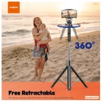 MOXOM MX-SS18 Selfie Tripod Holder with 360 Degree Rotation Black