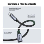 UGREEN USB Type C Extension Braided 10Gbps Charging Cable USB-C 3.2 100W 1Meter