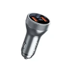 Remax RCC325 45W Super 2 USB Output Fast Car Charger With Digital Display  - 14 Day Warranty