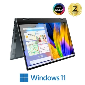 Asus Zenbook 14 Flip OLED UP5401ZA-KN007W Laptop 14-inch 2.8K  Intel Ci7-12700H 16GB RAM 1TB SSD Intel Iris Xe FingerPrint Win11 90NB0XL-M004H0 Grey