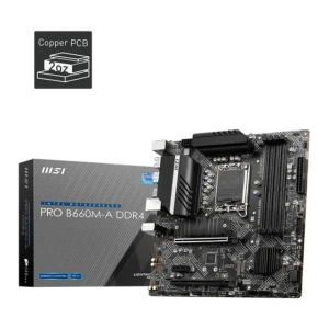 MSI PRO B660M-A DDR4 LGA 1700 Intel B660 SATA 6GB M-ATX Motherboard