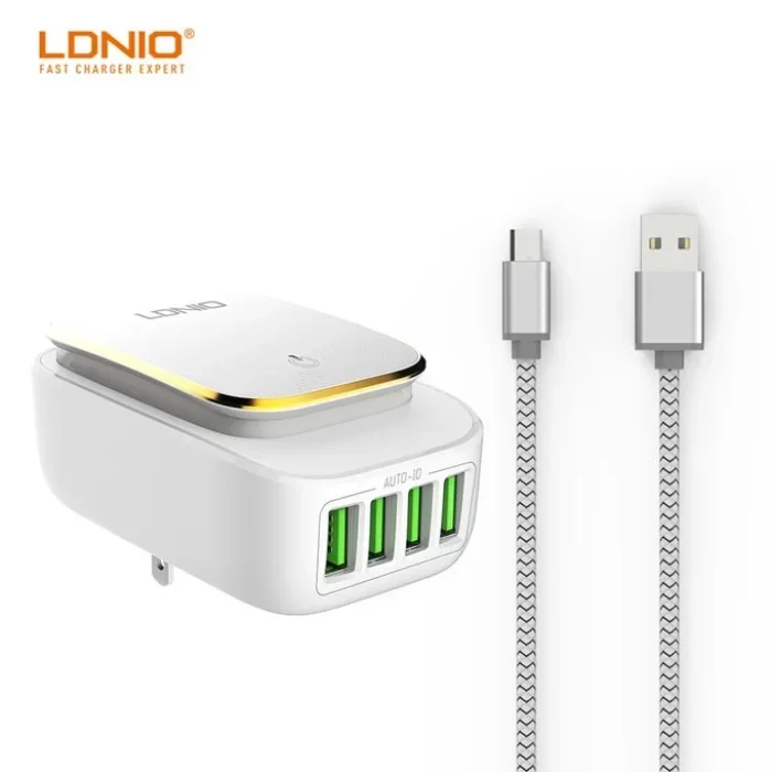 LDNIO A4405 4 USB Port Charger Type C